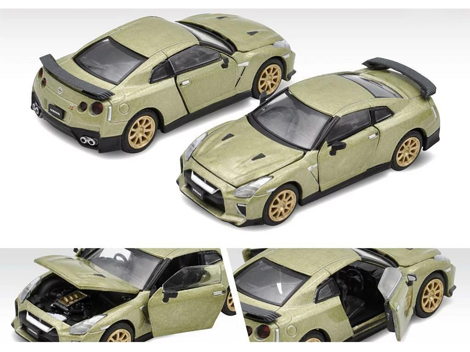 2022 Nissan GT-R (R35) T-Spec RHD (Right Hand Drive) Millenium Jade Metallic 1/64 Diecast Model Car by Era Car Era Car