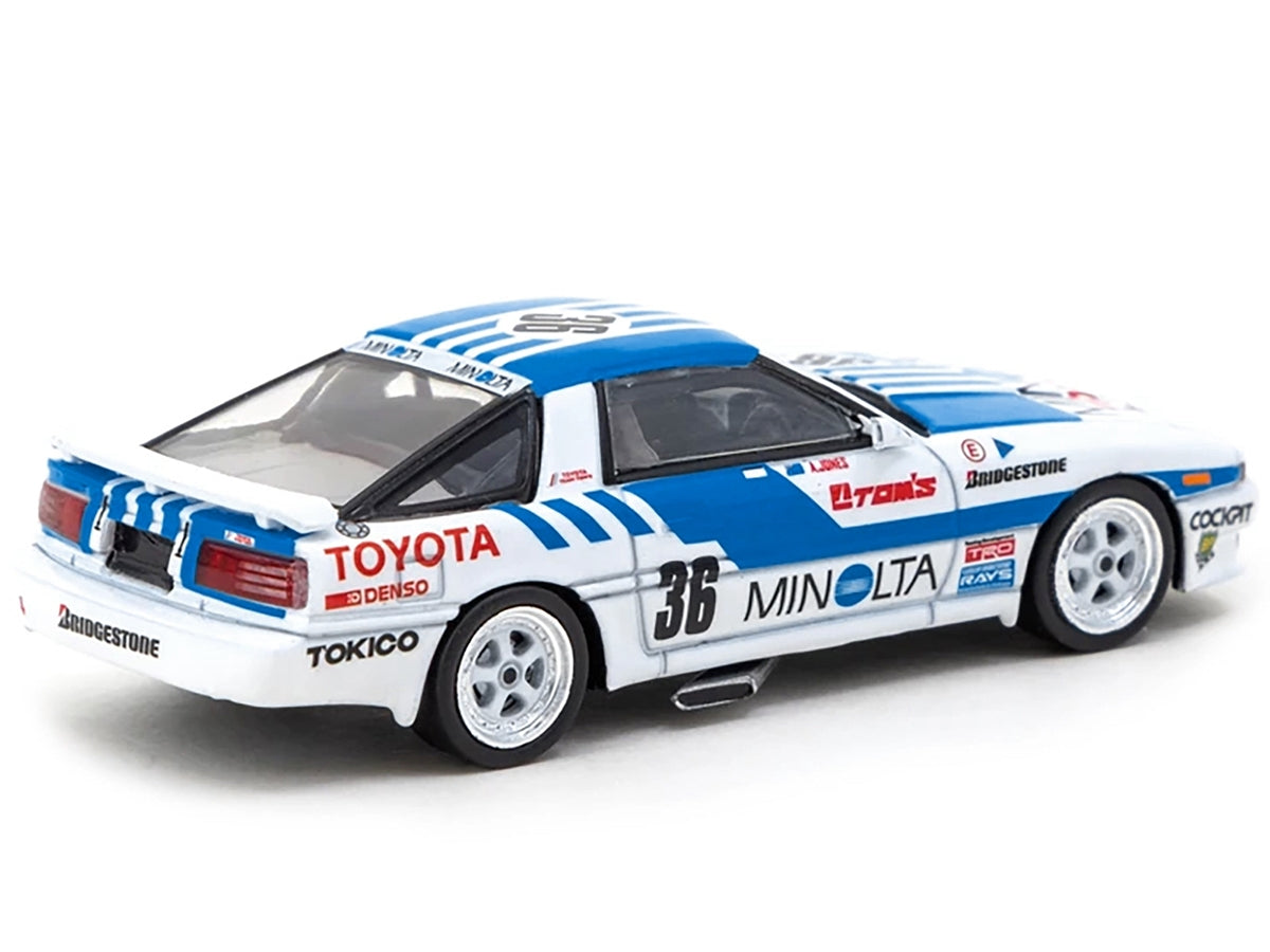 Toyota Supra RHD (Right Hand Drive) #36 Alan Jones "Minolta" Macau Guia Race (1987) "Hobby64" Series 1/64 Diecast Model Car by Tarmac Works Tarmac Works