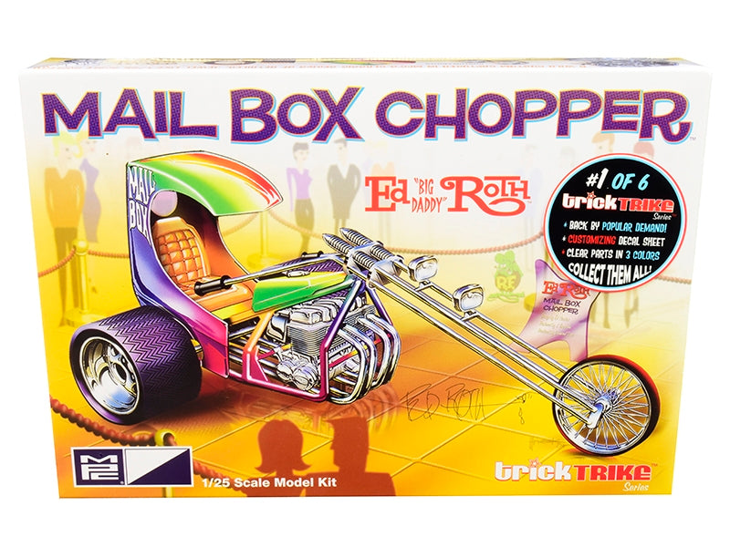 Skill 2 Model Kit Mail Box Chopper Trike (Ed "Big Daddy" Roth's) "Trick Trikes" Series 1/25 Scale Model by MPC MPC