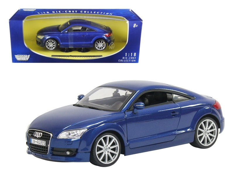 2007 Audi TT Blue 1/18 Diecast Car Model by Motormax Motormax