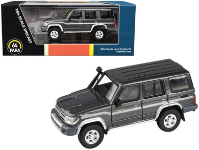 2014 Toyota Land Cruiser 76 Graphite Gray Metallic 1/64 Diecast Model Car by Paragon Models Paragon