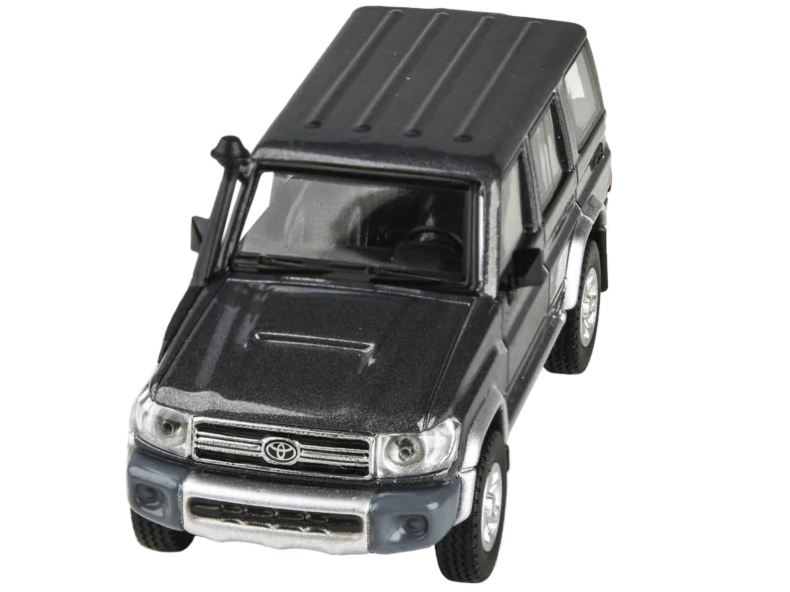 2014 Toyota Land Cruiser 76 Graphite Gray Metallic 1/64 Diecast Model Car by Paragon Models Paragon