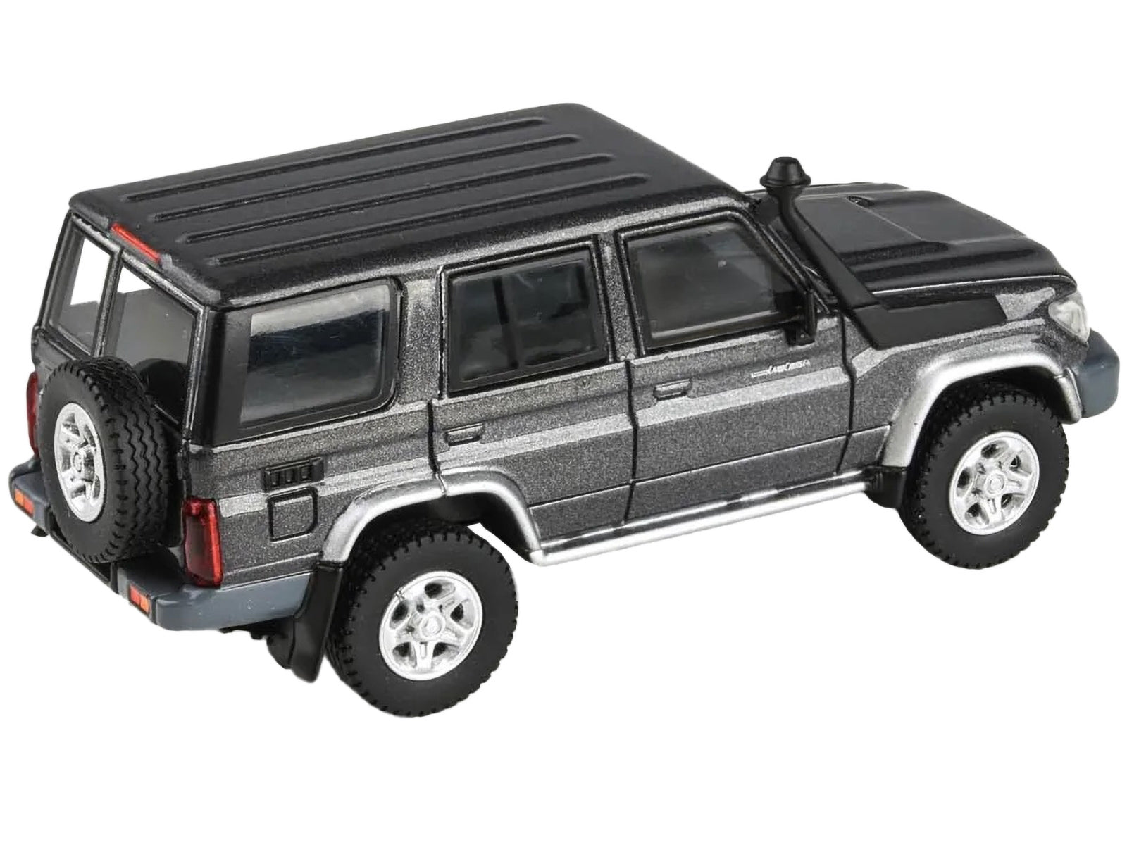 2014 Toyota Land Cruiser 76 Graphite Gray Metallic 1/64 Diecast Model Car by Paragon Models Paragon