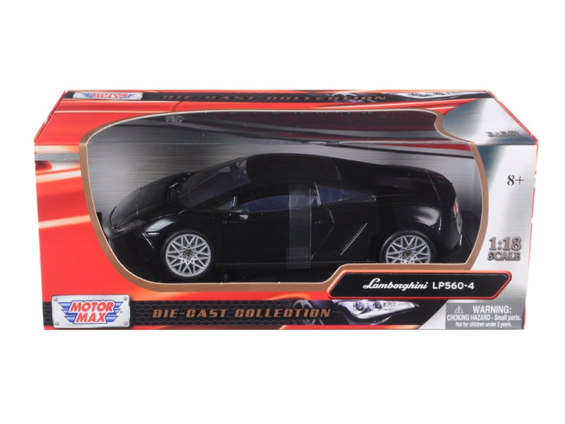 Lamborghini LP 560-4 Black 1/18 Diecast Car Model by Motormax Motormax