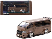 Load image into Gallery viewer, Toyota Hiace Widebody Van RHD (Right Hand Drive) Brown Metallic &quot;Hobby43&quot; Series 1/43 Diecast Model Car by Tarmac Works Tarmac Works
