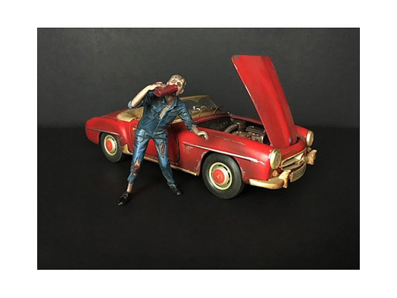 Zombie Mechanic Figurine III for 1/18 Scale Models by American Diorama American Diorama