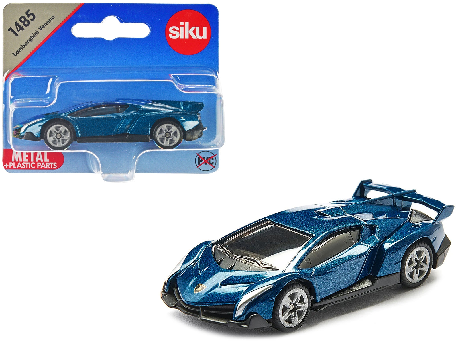 Lamborghini Veneno Blue Metallic Diecast Model Car by Siku SIKU