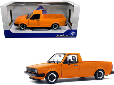 1982 Volkswagen Caddy MKI Pickup Truck Custom Orange 1/18 Diecast Model Car by Solido Solido