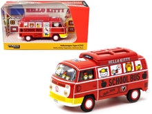 Load image into Gallery viewer, Volkswagen Type II (T2) Van Red &quot;Hello Kitty Capsule School Bus&quot; &quot;Collab64&quot; Series 1/64 Diecast Model Car by Schuco &amp; Tarmac Works Schuco
