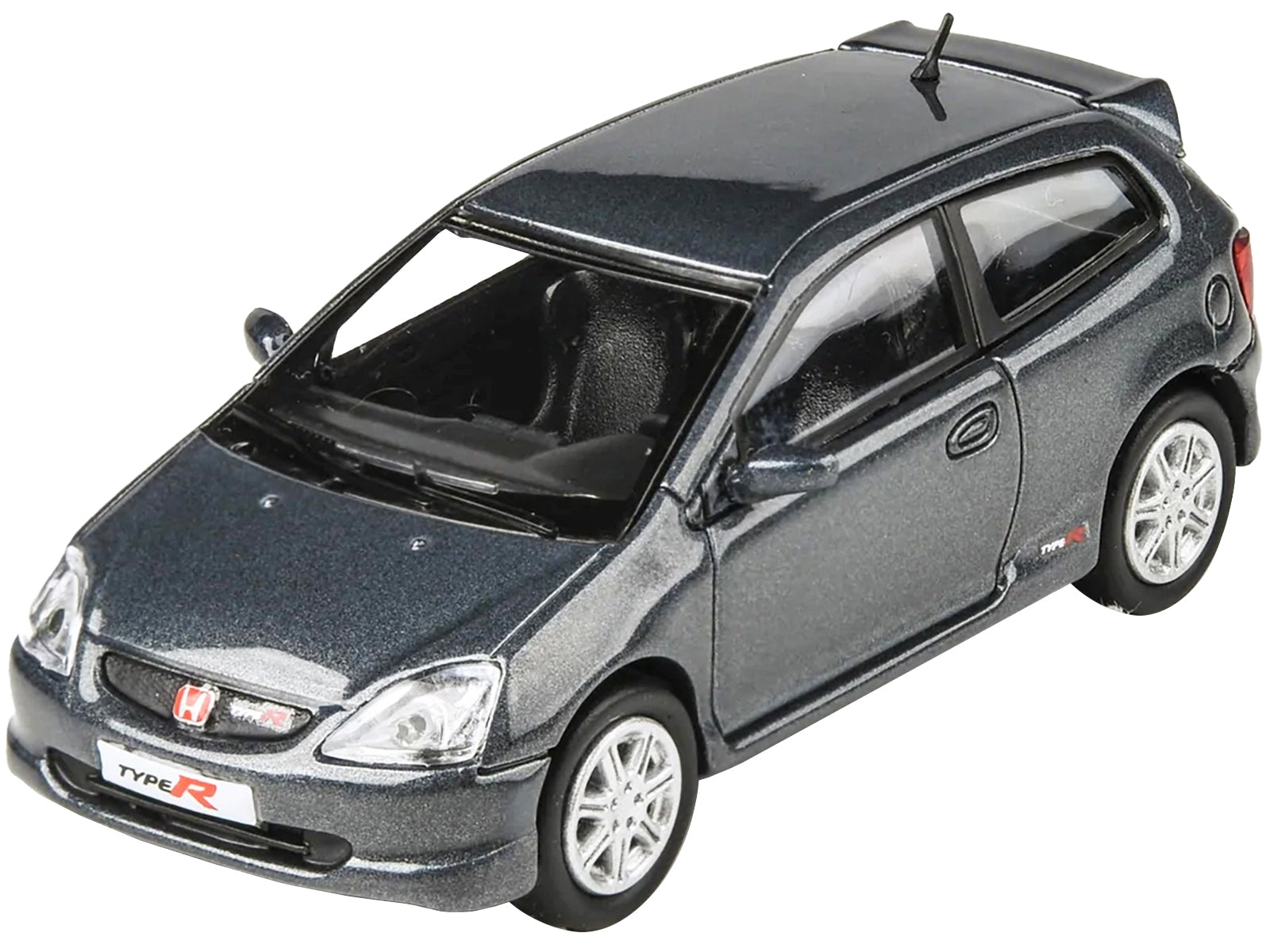 2001 Honda Civic Type R EP3 Cosmic Gray Metallic 1/64 Diecast Model Car by Paragon Models Paragon