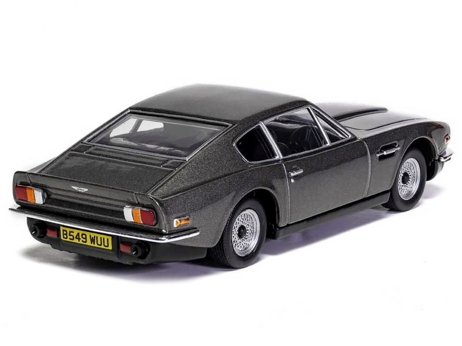 Aston Martin V8 RHD (Right Hand Drive) Black Metallic James Bond 007 "No Time To Die" (2021) Movie Diecast Model Car by Corgi Corgi