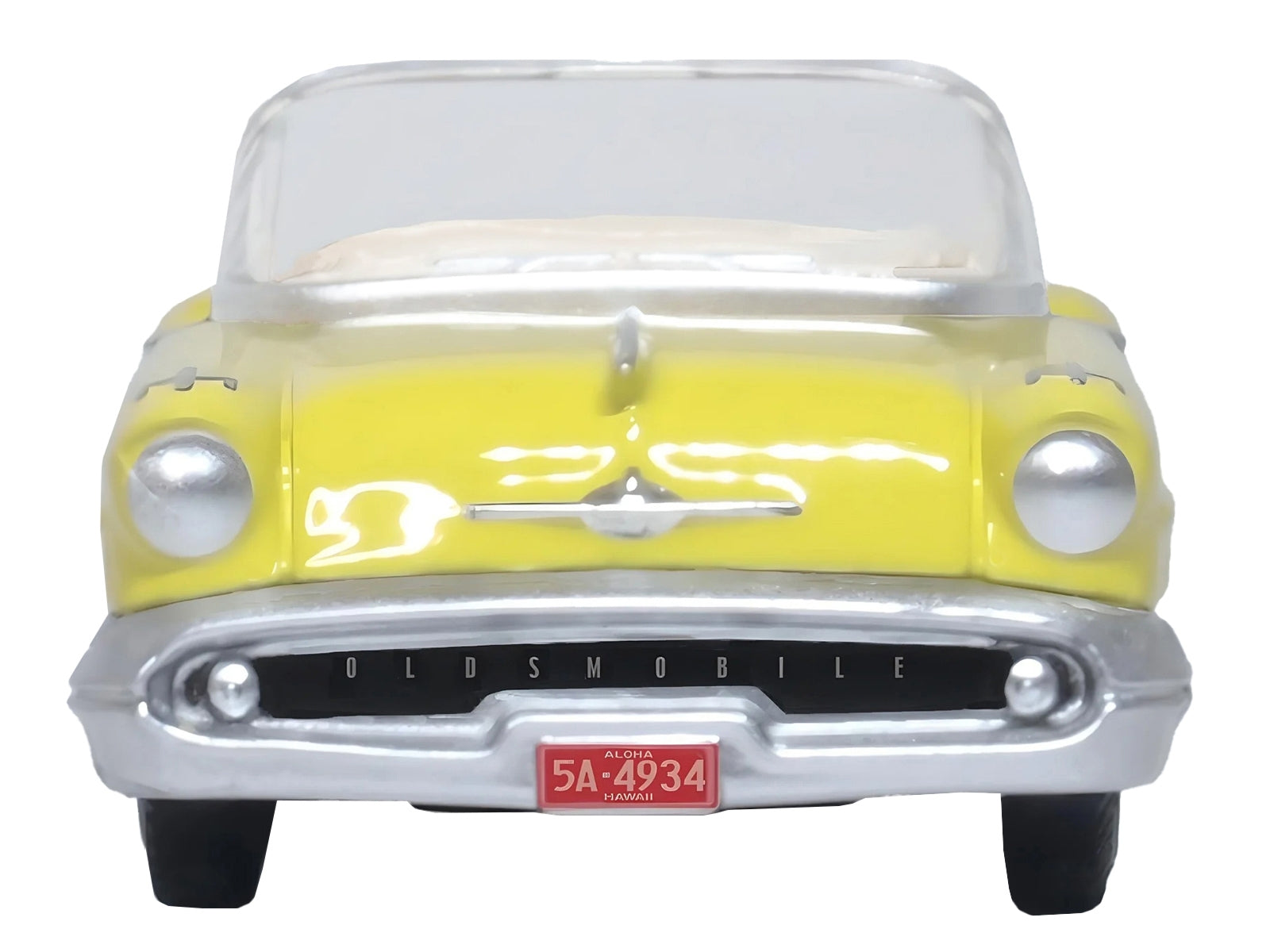 1957 Oldsmobile 88 Convertible Coronado Yellow 1/87 (HO) Scale Diecast Model Car by Oxford Diecast Oxford Diecast