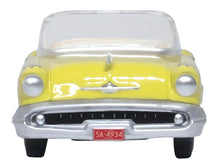 Load image into Gallery viewer, 1957 Oldsmobile 88 Convertible Coronado Yellow 1/87 (HO) Scale Diecast Model Car by Oxford Diecast Oxford Diecast
