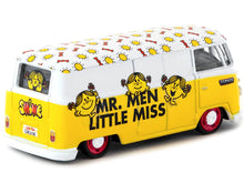 Load image into Gallery viewer, Volkswagen Type II (T1) Panel Van &quot;Little Miss Sunshine&quot; Yellow and White &quot;Mr. Men &amp; Little Miss&quot; &quot;Collab64&quot; Series 1/64 Diecast Model Car by Schuco &amp; Tarmac Works Schuco
