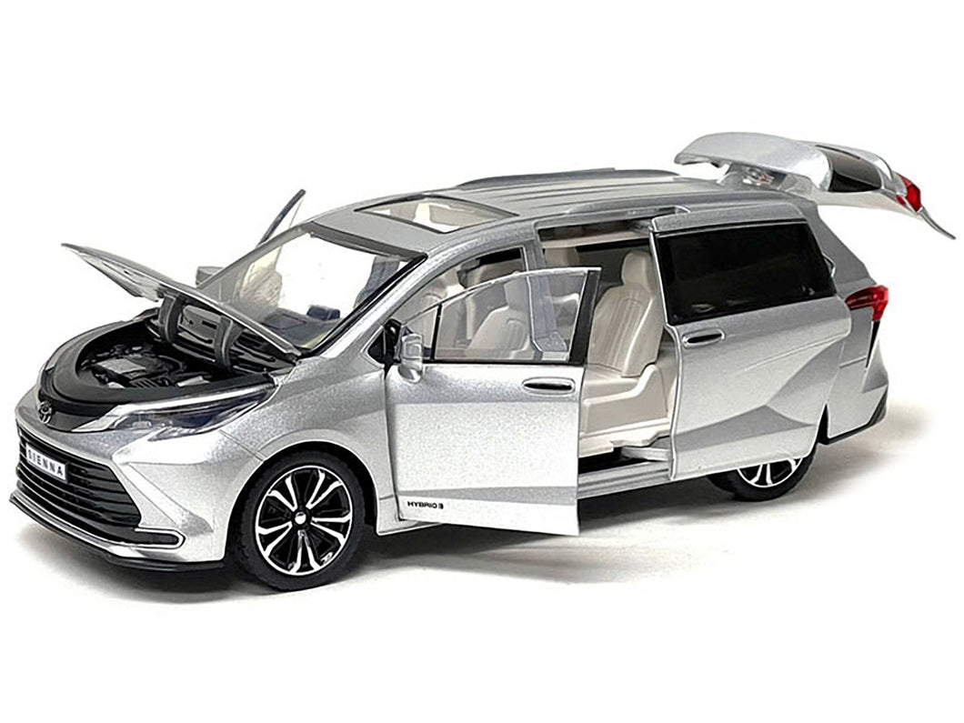 Toyota Sienna Minivan Silver Metallic 1/24 Diecast Model Car Other