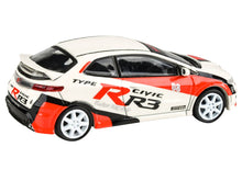 Load image into Gallery viewer, 2007 Honda Civic Type R FN2 White &quot;Race Livery&quot; 1/64 Diecast Model Car by Paragon Models Paragon
