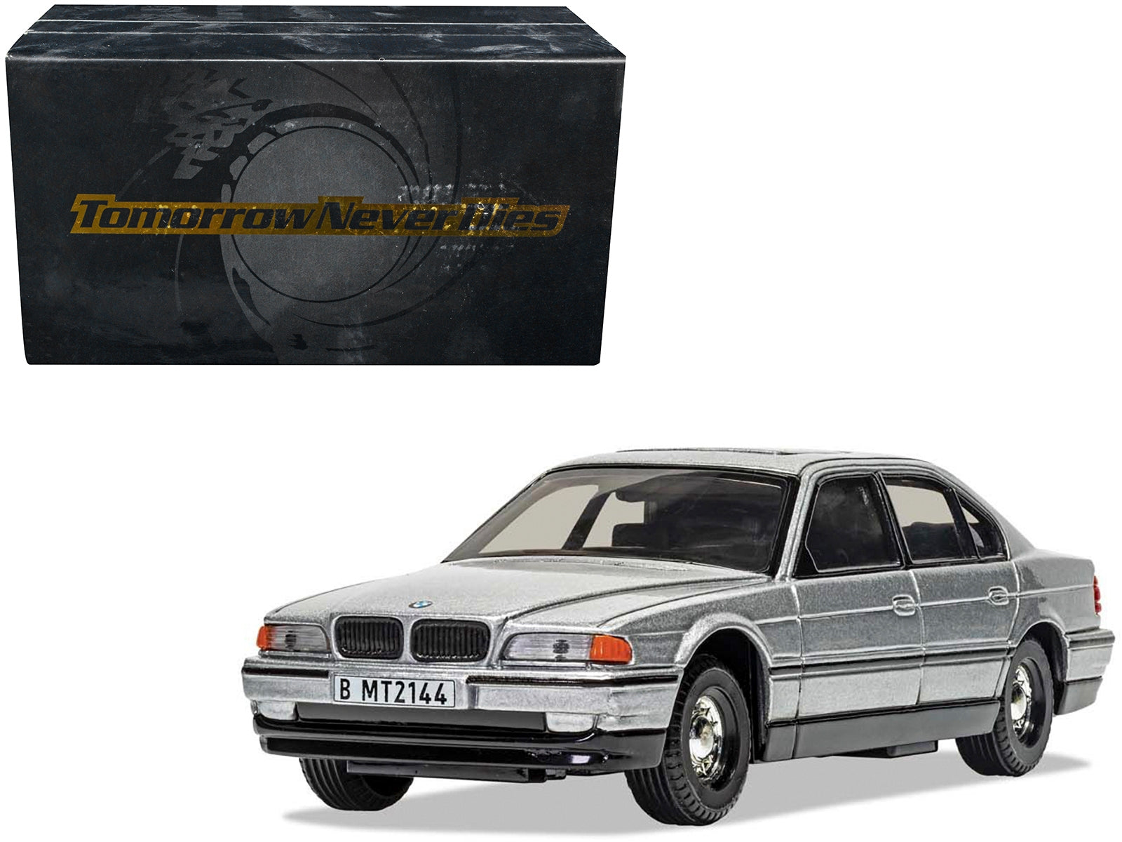 BMW 750iL Silver Metallic James Bond 007 "Tomorrow Never Dies" (1997) Movie Diecast Model Car by Corgi Corgi