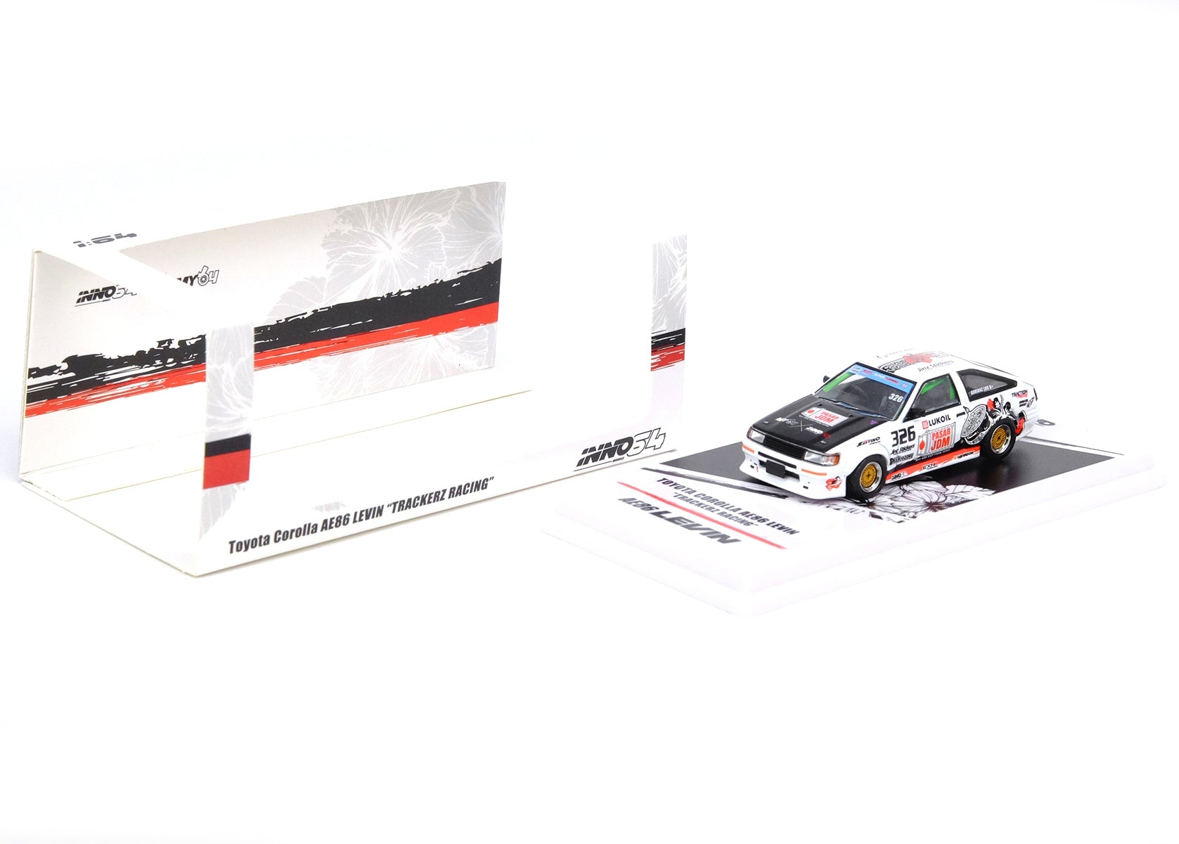 Toyota Corolla AE86 Levin RHD (Right Hand Drive) #326 "Trackerz Racing" 1/64 Diecast Model Car by Inno Models Inno Models