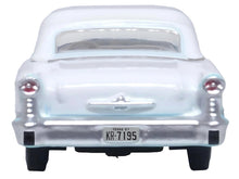 Load image into Gallery viewer, 1957 Oldsmobile 88 Convertible (Top-Up) Banff Blue and Alcan White with White 1/87 (HO) Scale Diecast Model Car by Oxford Diecast Oxford Diecast
