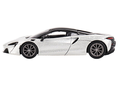 McLaren Artura Ice Silver Metallic with Black Top Limited Edition to 2040 pieces Worldwide 1/64 Diecast Model Car by True Scale Miniatures True Scale Miniatures