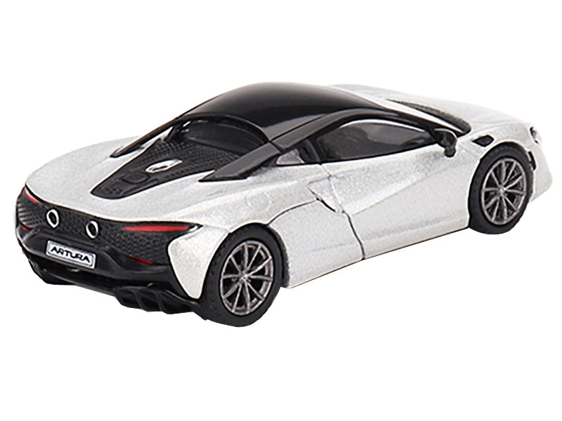 McLaren Artura Ice Silver Metallic with Black Top Limited Edition to 2040 pieces Worldwide 1/64 Diecast Model Car by True Scale Miniatures True Scale Miniatures