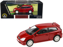 Load image into Gallery viewer, 2001 Honda Civic Type R EP3 Milano Red 1/64 Diecast Model Car by Paragon Models Paragon
