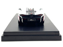 Load image into Gallery viewer, McLaren Elva Convertible White with Carbon and Red Stripes 1/64 Diecast Model Car by LCD Models LCD Models
