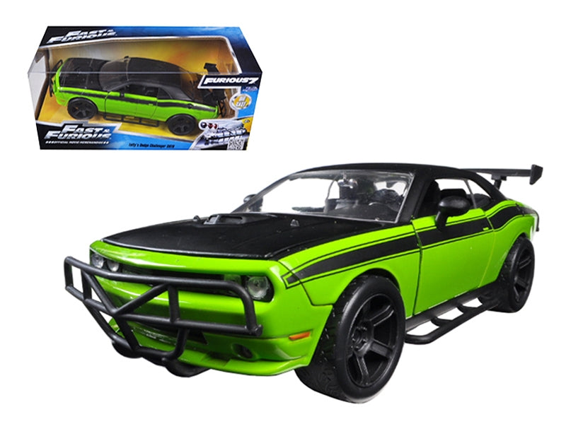 Letty's Dodge Challenger SRT8 Off Road Green and Black "Fast & Furious" Movie 1/24 Diecast Model Car by Jada Jada