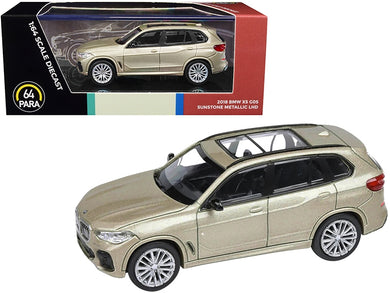 2018 BMW X5 G05 with Sunroof Sunstone Gold Metallic 1/64 Diecast Model Car by Paragon Models Paragon