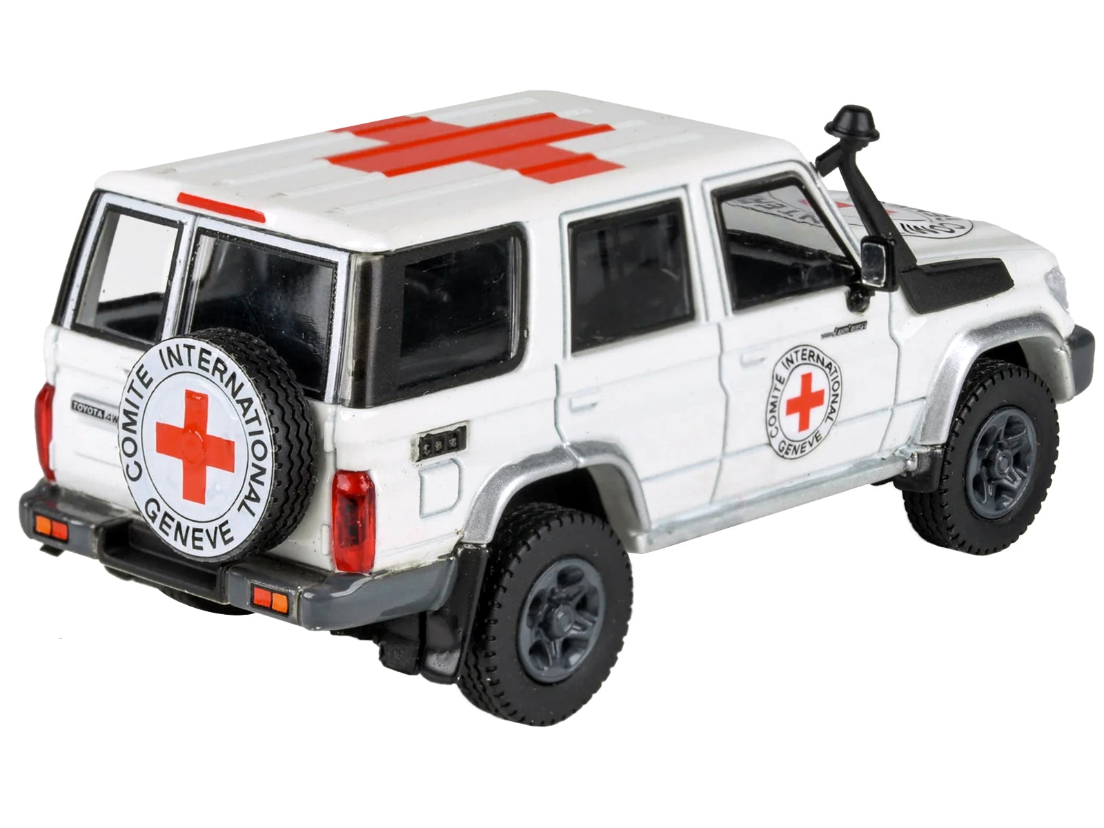 2014 Toyota Land Cruiser 76 White "International Red Cross" 1/64 Diecast Model Car by Paragon Models Paragon