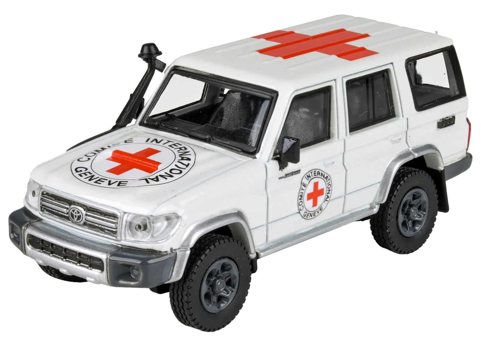 2014 Toyota Land Cruiser 76 White "International Red Cross" 1/64 Diecast Model Car by Paragon Models Paragon