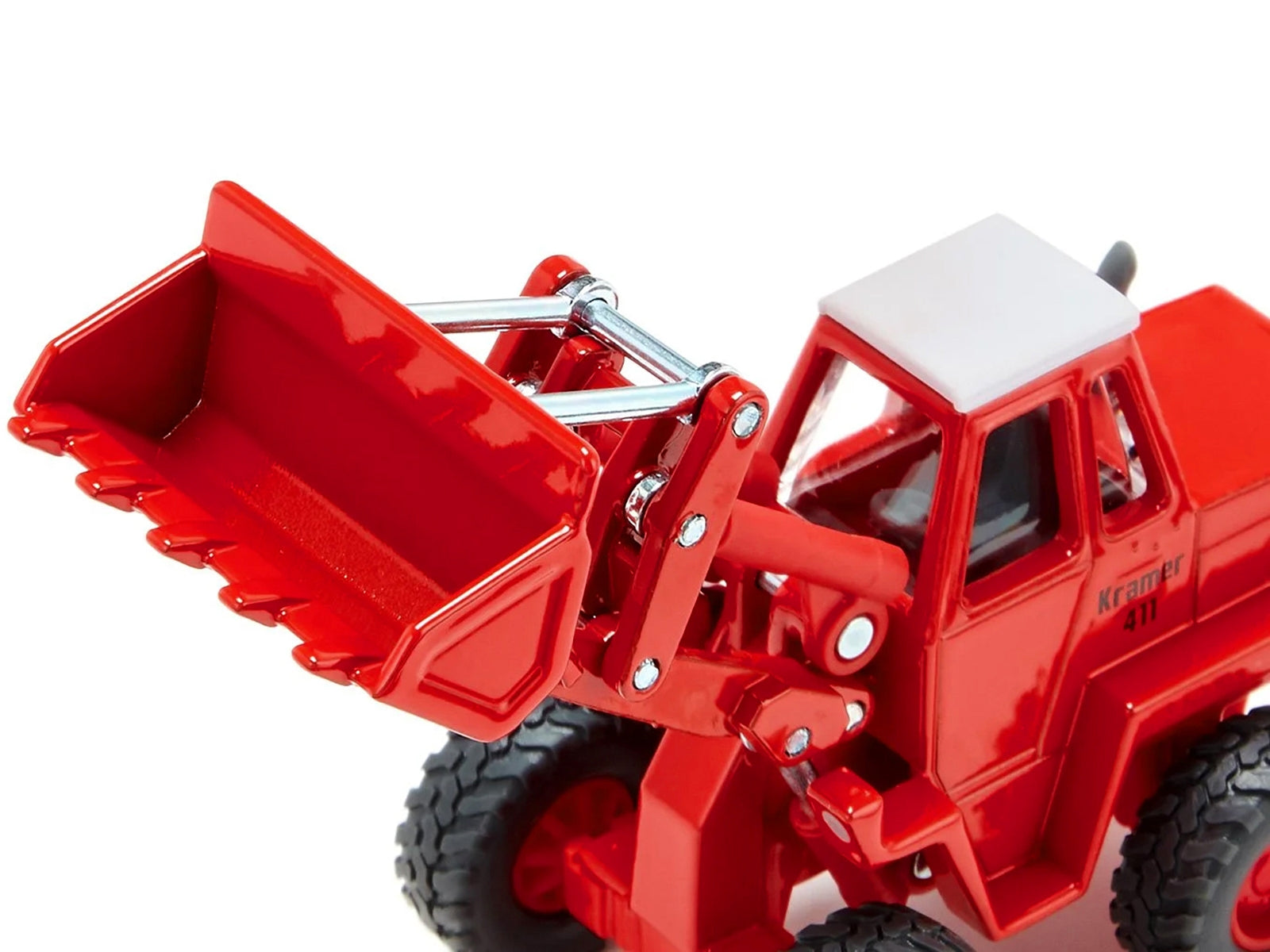 Kramer 411 Wheel Loader Red with White Top 1/50 Diecast Model by Siku SIKU