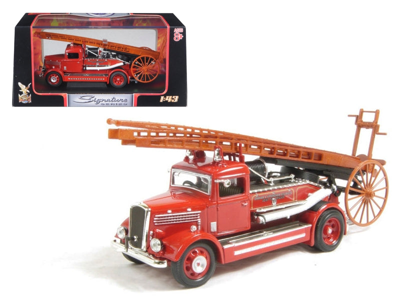 1938 Dennis Light Four Fire Engine Red 1/43 Diecast Model by Road Signature Road Signature