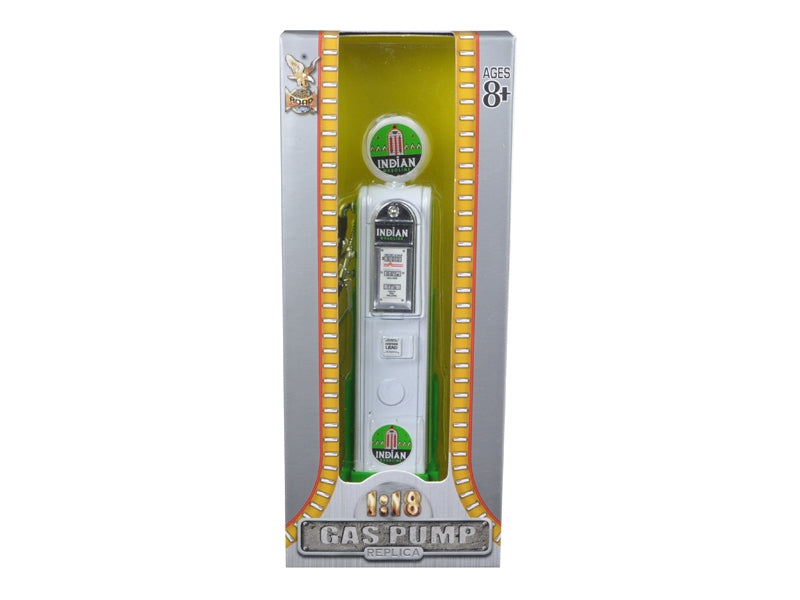 Indian Gasoline Vintage Gas Pump Digital 1/18 Diecast Replica by Road Signature Road Signature