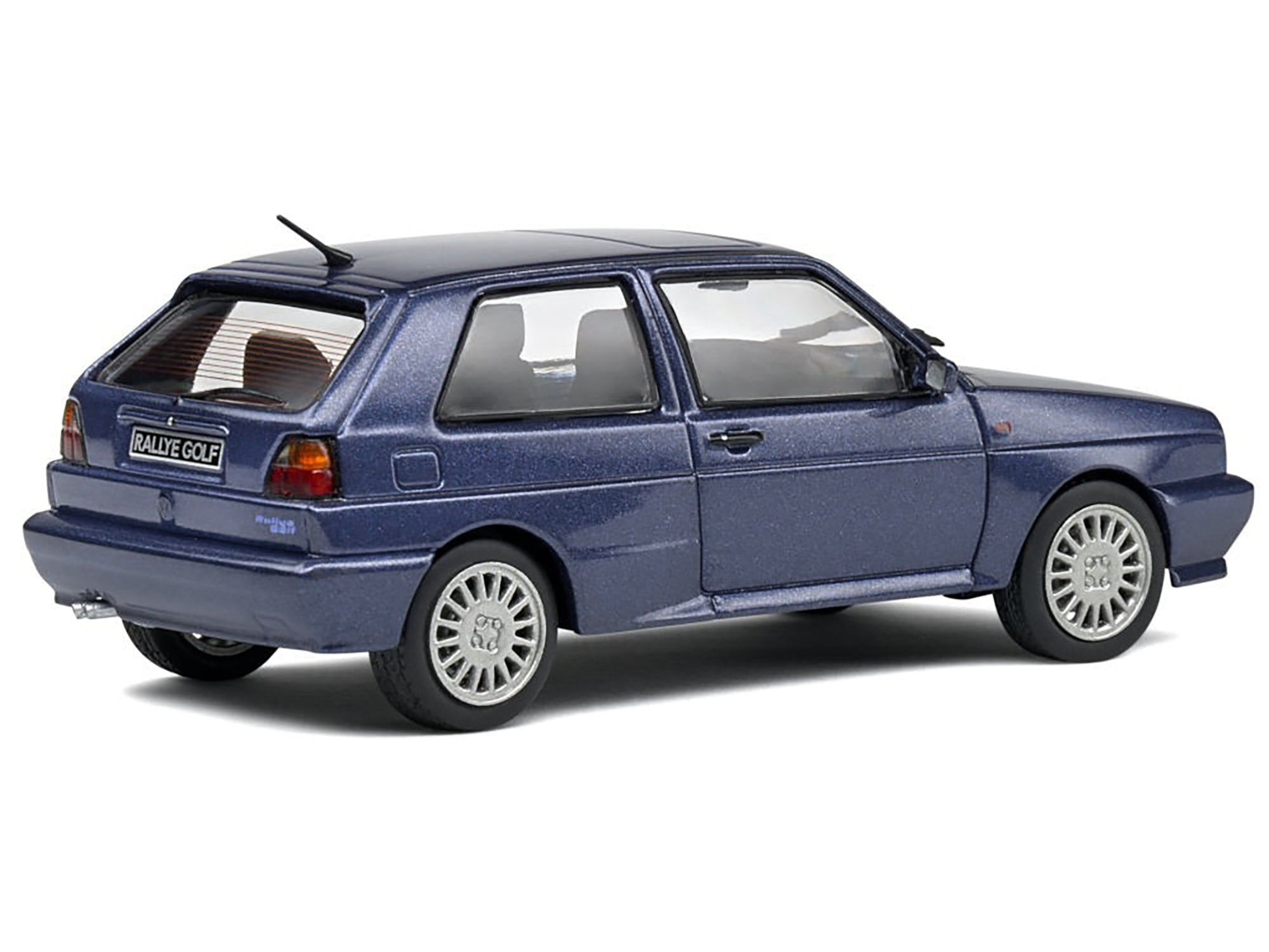 1989 Volkswagen Golf Rallye G60 Syncro Blue Metallic 1/43 Diecast Model Car by Solido Solido