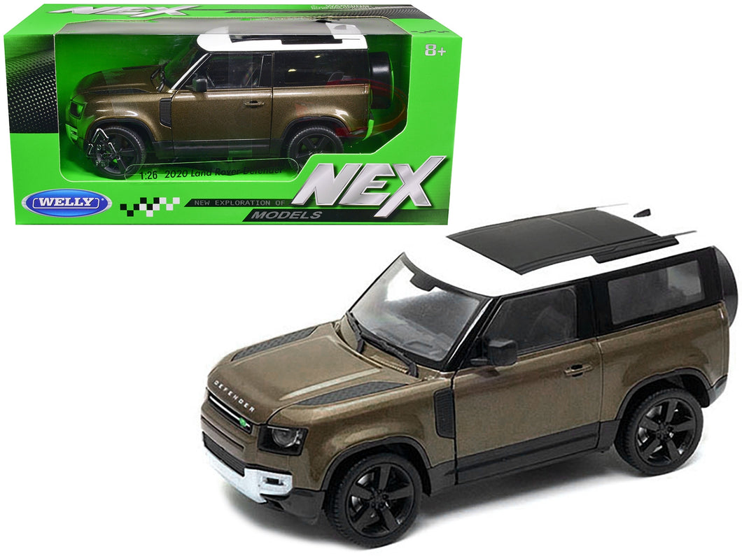 2020 Land Rover Defender Brown Metallic with White Top 