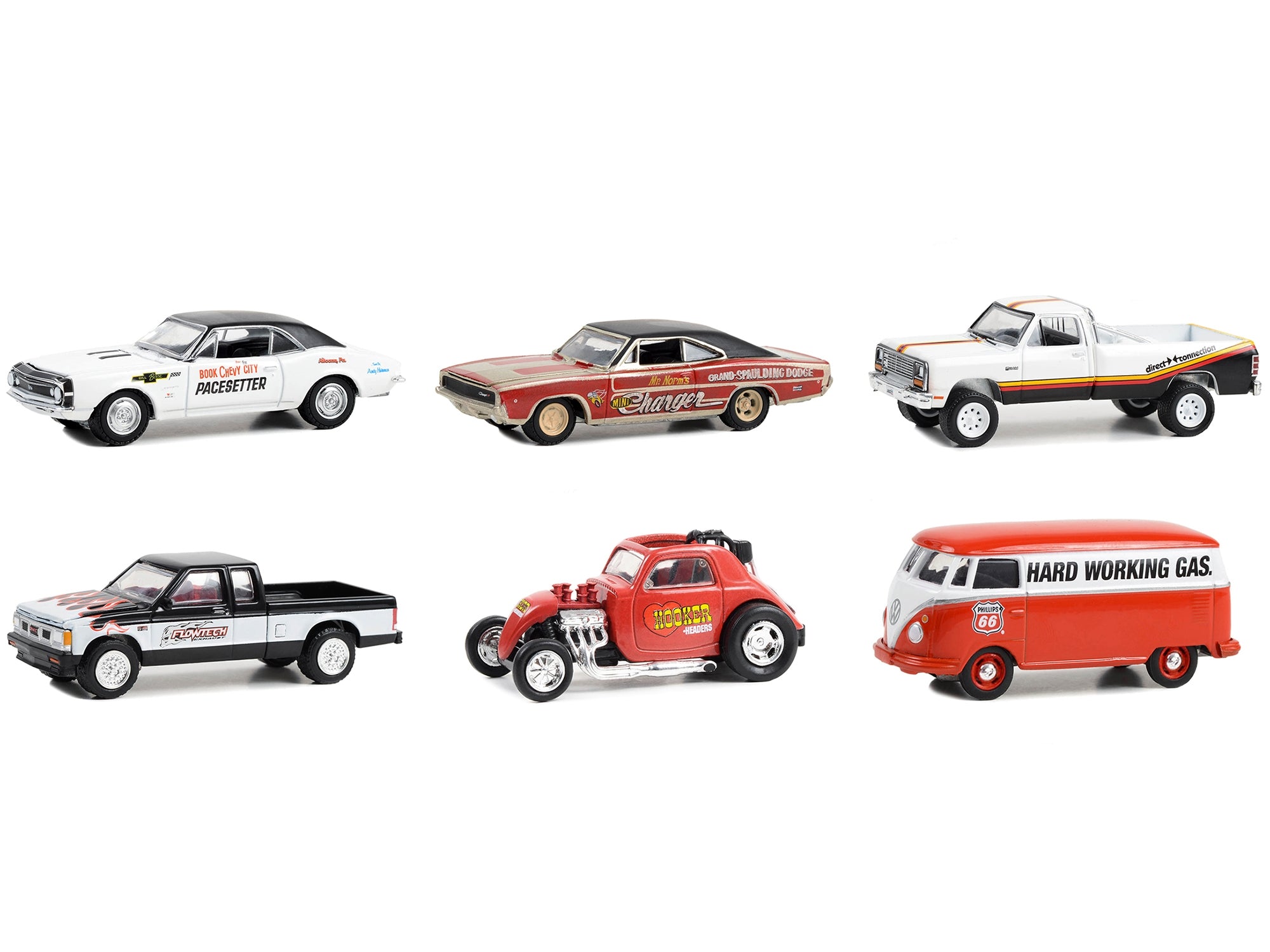 "Running on Empty" 6 piece Set Series 16 1/64 Diecast Model Cars by Greenlight Greenlight