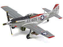 Load image into Gallery viewer, Level 2 Model Kit North American F-51D Mustang Fighter Aircraft with 3 Scheme Options 1/48 Plastic Model Kit by Airfix Airfix
