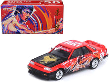 Load image into Gallery viewer, Nissan Skyline GTS-R (R31) RHD (Right Hand Drive) Red with Black Hood &quot;Bruce Lee Legacy 50 Year Anniversary&quot; 1/64 Diecast Model Car by Inno Models Inno Models
