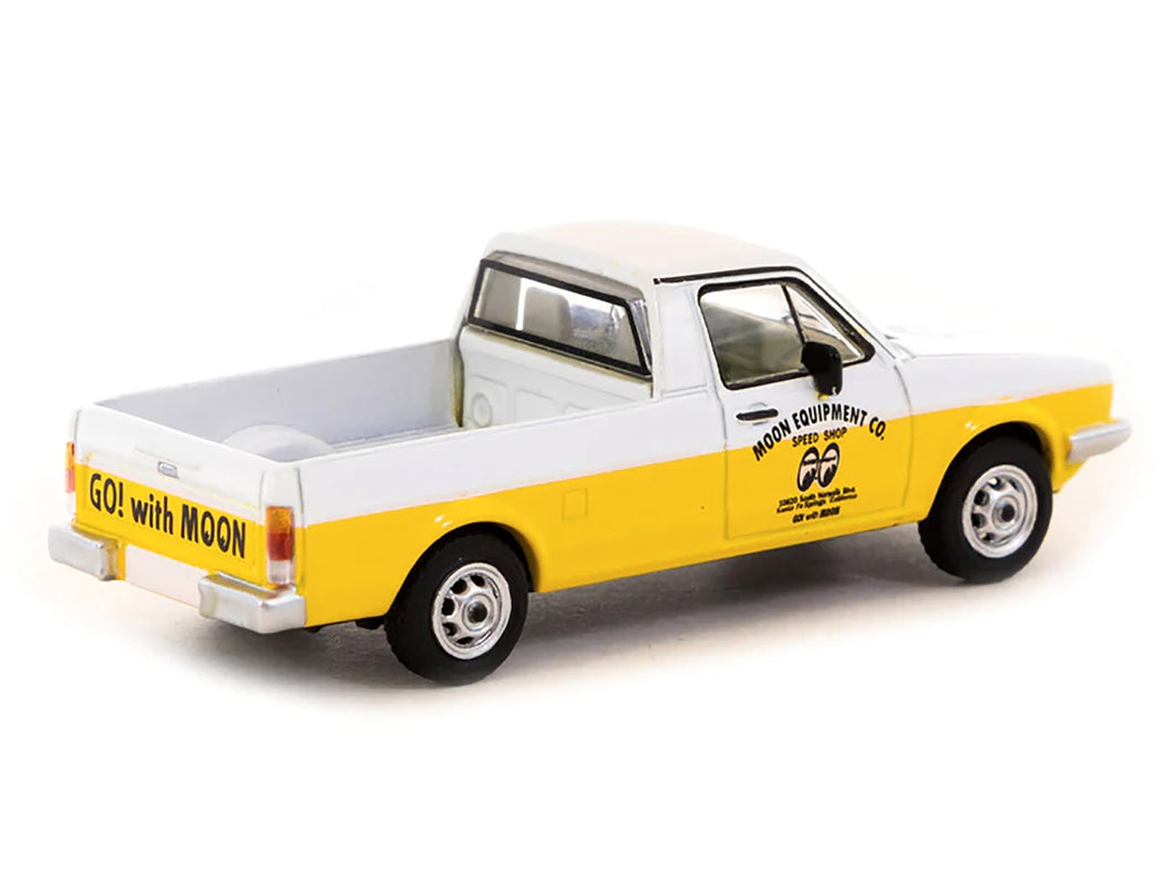 Volkswagen Caddy Pickup Truck White and Yellow 