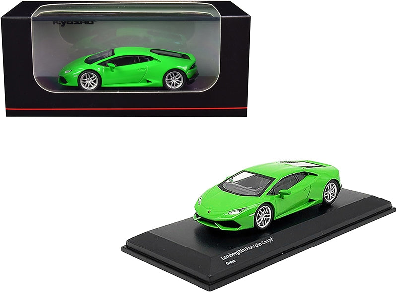 Lamborghini Huracan Coupe Bright Green 1/64 Diecast Model Car by Kyosho Kyosho