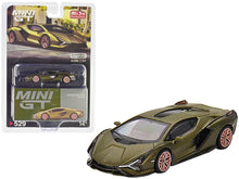 Load image into Gallery viewer, Lamborghini Sian FKP 37 &quot;Presentation Edition&quot; Matt Green Metallic Limited Edition to 4800 pieces Worldwide 1/64 Diecast Model Car by True Scale Miniatures True Scale Miniatures
