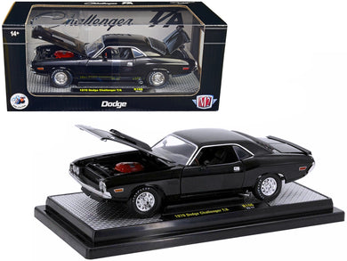 1970 Dodge Challenger T/A Black Limited Edition to 5250 pieces Worldwide 1/24 Diecast Model Car by M2 Machines M2