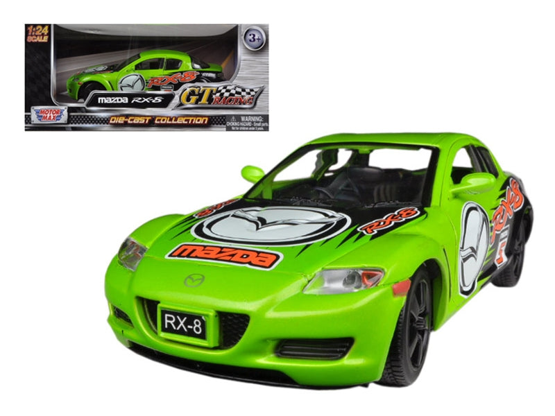 Mazda RX-8 #5 Green "GT Racing" Series 1/24 Diecast Model Car by Motormax Motormax