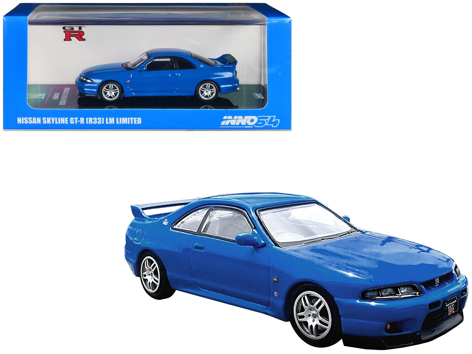 Nissan Skyline GT-R (R33) RHD (Right Hand Drive) Blue "LM Limited" 1/64 Diecast Model Car by Inno Models Inno Models