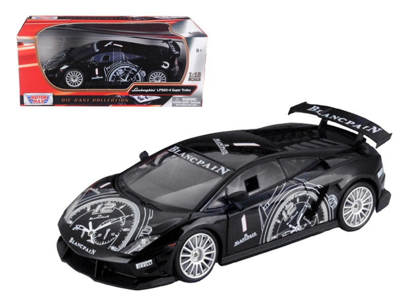 Lamborghini Gallardo LP560-4 Super Trofeo Black 1/18 Diecast Model Car by Motormax Motormax