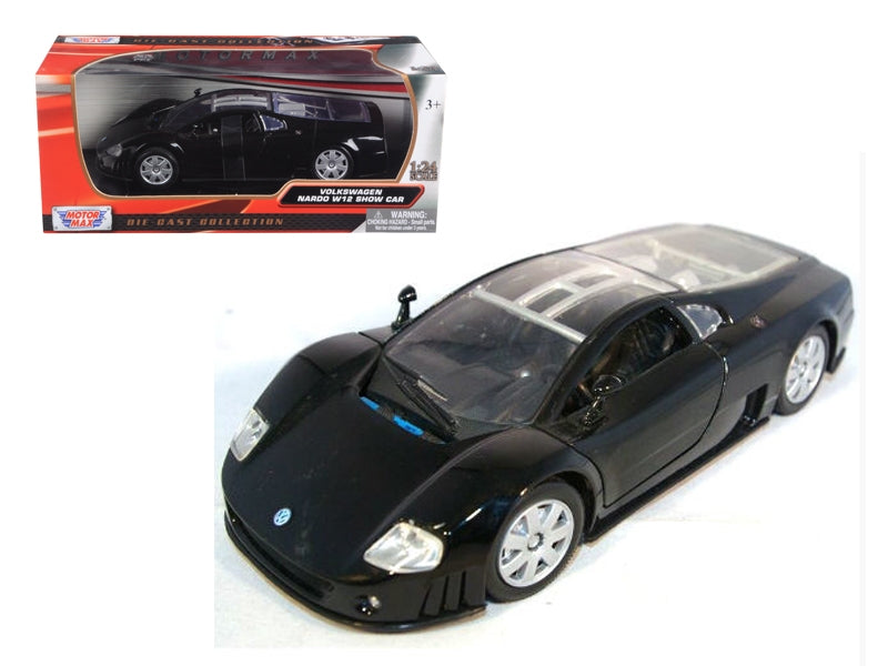 Volkswagen Nardo W12 Show Car Black 1/24 Diecast Model Car by Motormax Motormax