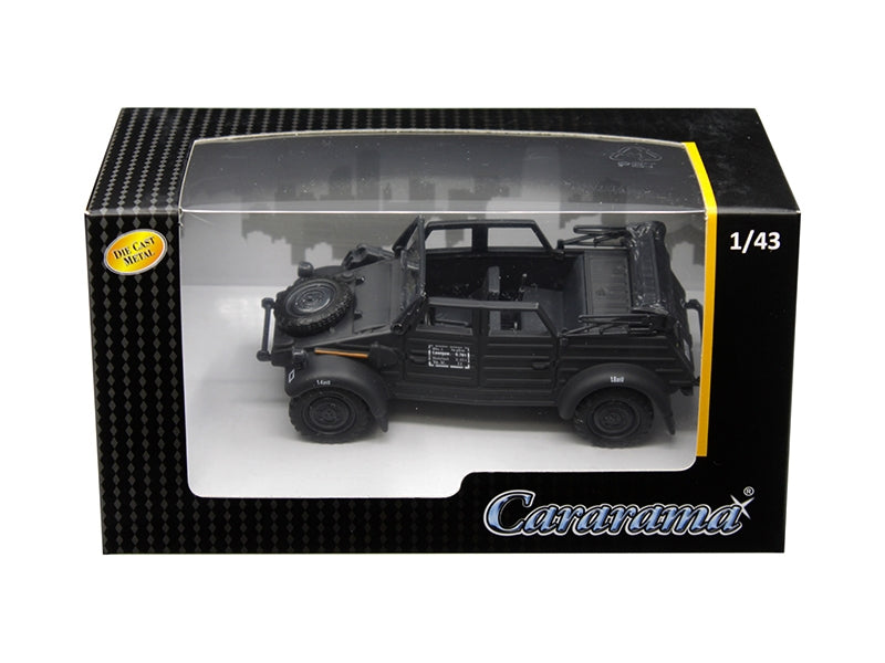 Volkswagen Kubelwagen Convertible K Type 82 Black 1/43 Diecast Model Car by Cararama Cararama