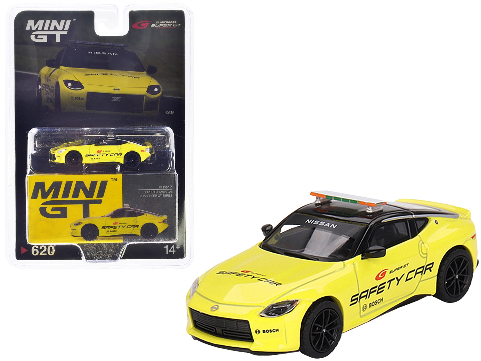 2023 Nissan Z Performance Yellow with Black Top "Safety Car - Super GT Series" (2022) Limited Edition 1/64 Diecast Model Car by True Scale Miniatures True Scale Miniatures