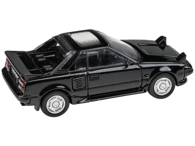 1985 Toyota MR2 MK1 Black Metallic with Sunroof 1/64 Diecast Model Car by Paragon Models Paragon